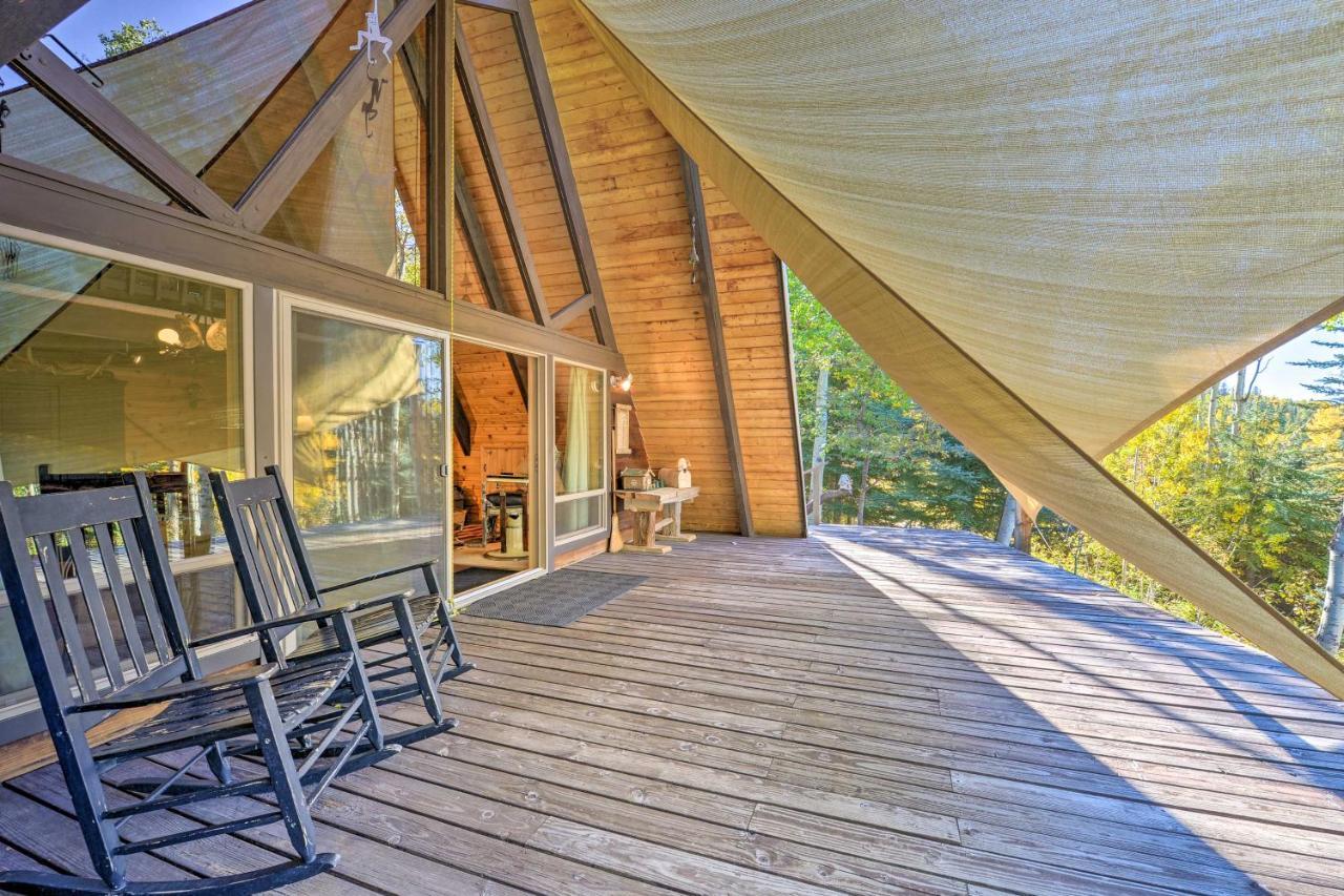 Irwin A-Frame Cabin With Deck And Mountain Views! Exteriör bild